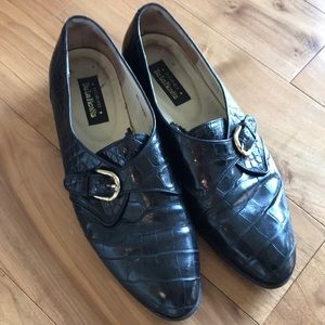 De La Rentis 100% Genuine Alligator Loafers 13D